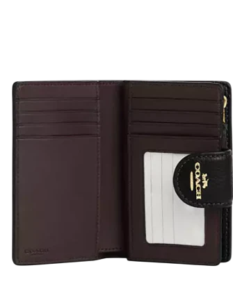 Coach Medium Corner Zip Wallet With Floral Print - Image 3