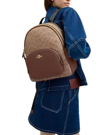 Coach Court Backpack In Signature Canvas - Image 4