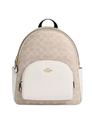 Coach Court Backpack In Signature Canvas