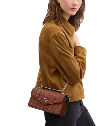 Coach Klare Envelope Crossbody Bag With Rivets - Image 4