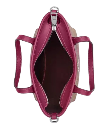Coach City Mini Tote Bag In Signature Canvas With Bow Print - Image 2