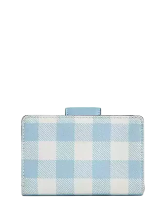 Coach Medium Corner Zip Wallet With Gingham Print - Image 4