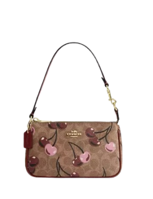 Coach Nolita 19 In Signature Canvas With Cherry Print