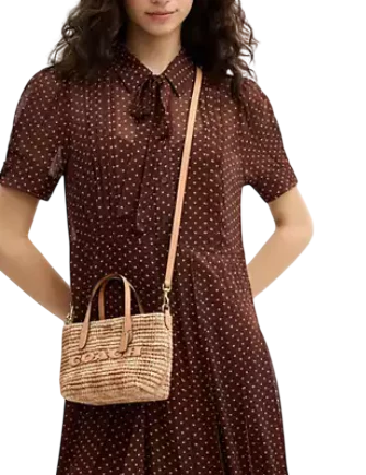 Coach City Mini Tote Bag With Gingham Print - Image 2