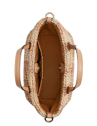 Coach City Mini Tote Bag With Gingham Print - Image 3