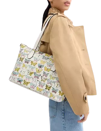 Coach Gallery Tote Bag With Butterfly Print - Image 2