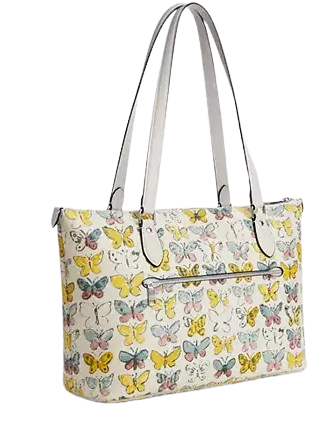 Coach Gallery Tote Bag With Butterfly Print - Image 3