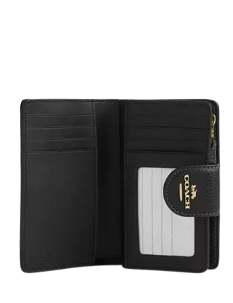 Coach Medium Corner Zip Wallet With Leopard Print - Image 3