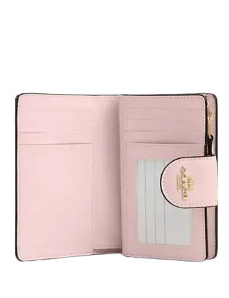 Coach Medium Corner Zip Wallet With Rosette Print - Image 2