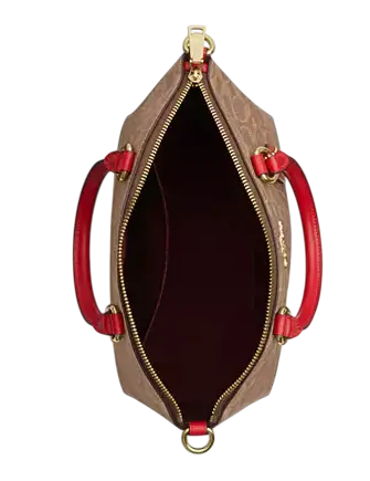 Coach Sadie Satchel Bag In Signature Canvas - Image 2