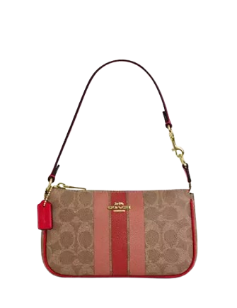 Coach Nolita 19 In Signature Canvas With Stripe