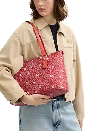 Coach Gallery Tote Bag With Floral Print - Image 4