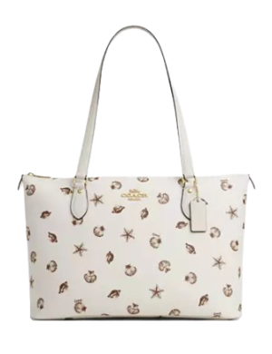 Coach Gallery Tote Bag With Shell Print