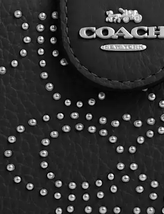 Coach Medium Corner Zip Wallet With Signature Rivets - Image 3