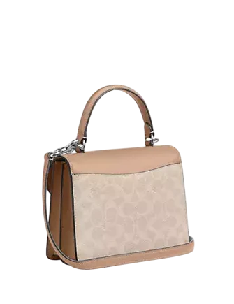 Coach Courtney Top Handle Bag In Signature Canvas - Image 3