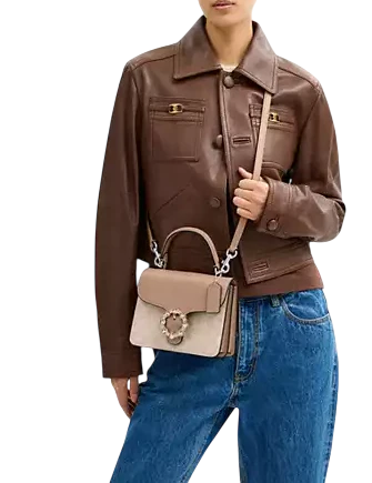 Coach Courtney Top Handle Bag In Signature Canvas - Image 4