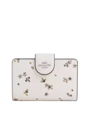 Coach Medium Corner Zip Wallet With Star Print