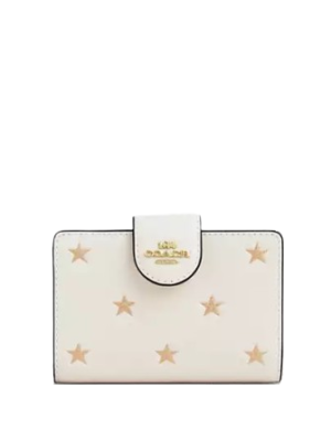 Coach Medium Corner Zip Wallet With Star Print
