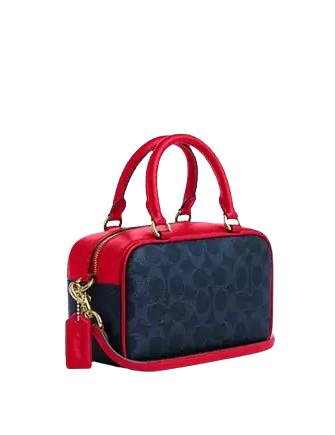 Coach Satchel Crossbody Bag In Signature Canvas - Image 3