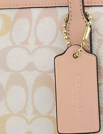 Coach City Tote Bag In Pretty Signature Canvas - Image 4