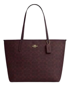 Coach City Tote Bag In Signature Canvas