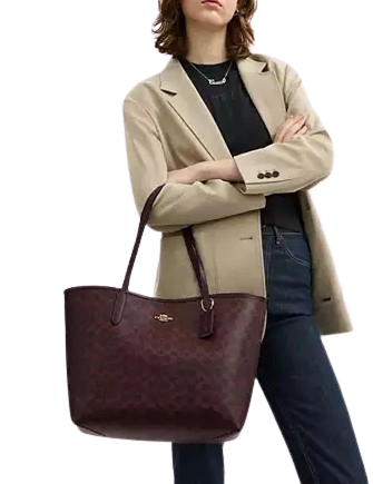 Coach City Tote Bag In Signature Canvas - Image 4
