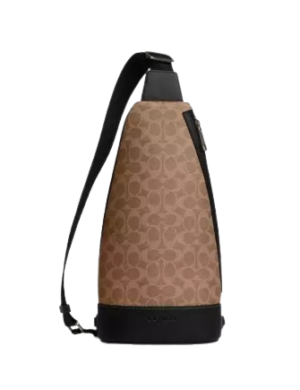 Coach Dominic Sling Pack In Signature Canvas