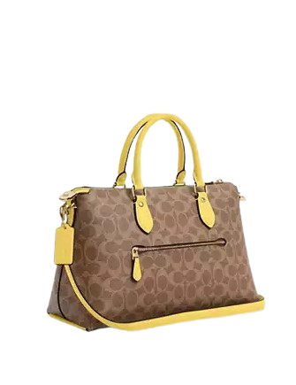 Coach Georgia Satchel Bag In Signature Canvas - Image 3