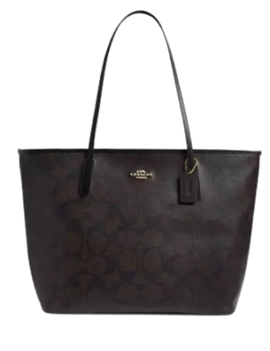 Coach Large City Tote Bag In Maxi Signature Canvas