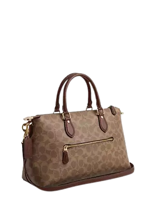 Coach Georgia Satchel Bag In Signature Canvas - Image 3