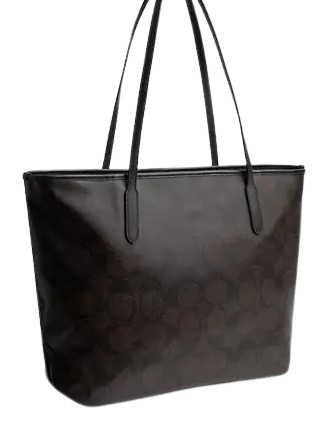 Coach Large City Tote Bag In Maxi Signature Canvas - Image 3