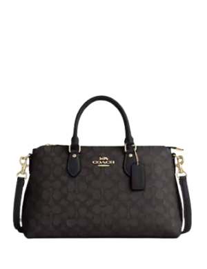 Coach Georgia Satchel Bag In Signature Canvas