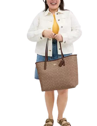 Coach City Tote Bag In Signature Canvas - Image 4
