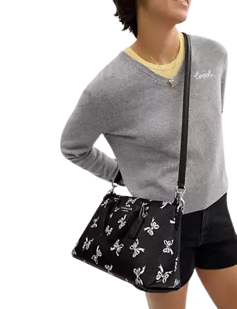Coach Georgia Stachel Bag With Bow Print - Image 4