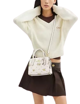 Coach Andrea Carryall Bag With Floral Print - Image 4
