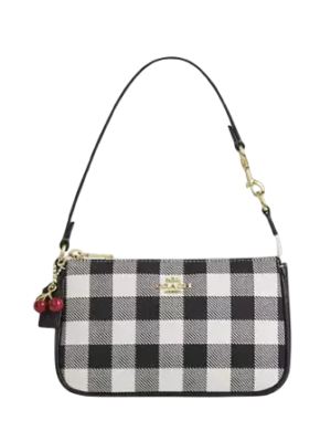 Coach Nolita 19 With Gingham Print And Charm