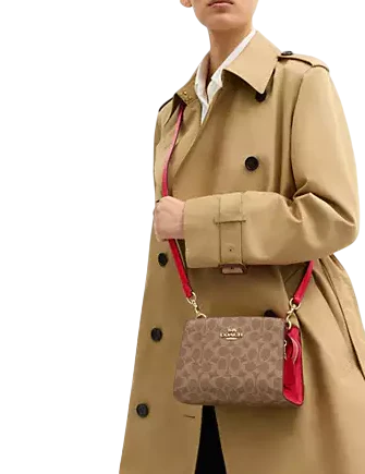 Coach Gia Crossbody Bag In Signature Canvas - Image 4