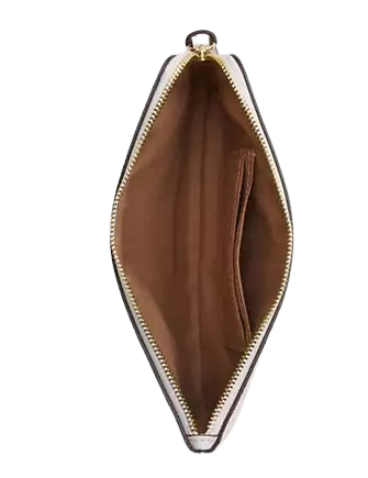 Coach Large Corner Zip Wristlet In Signature Canvas - Image 2