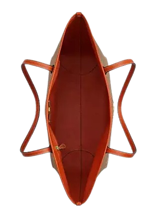 Coach City Tote Bag In Signature Canvas With Orange Print - Image 2