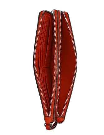 Coach Double Zip Wallet In Signature Canvas - Image 3