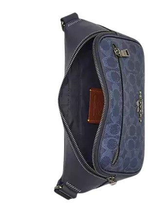 Coach Elias Belt Bag In Signature Canvas - Image 2