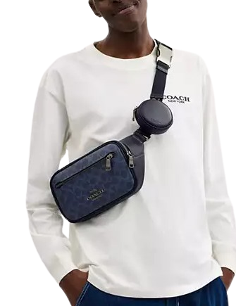 Coach Elias Belt Bag In Signature Canvas - Image 4