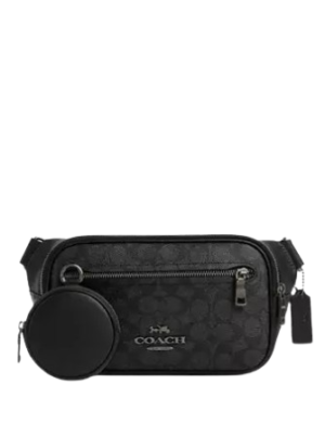 Coach Elias Belt Bag In Signature Canvas