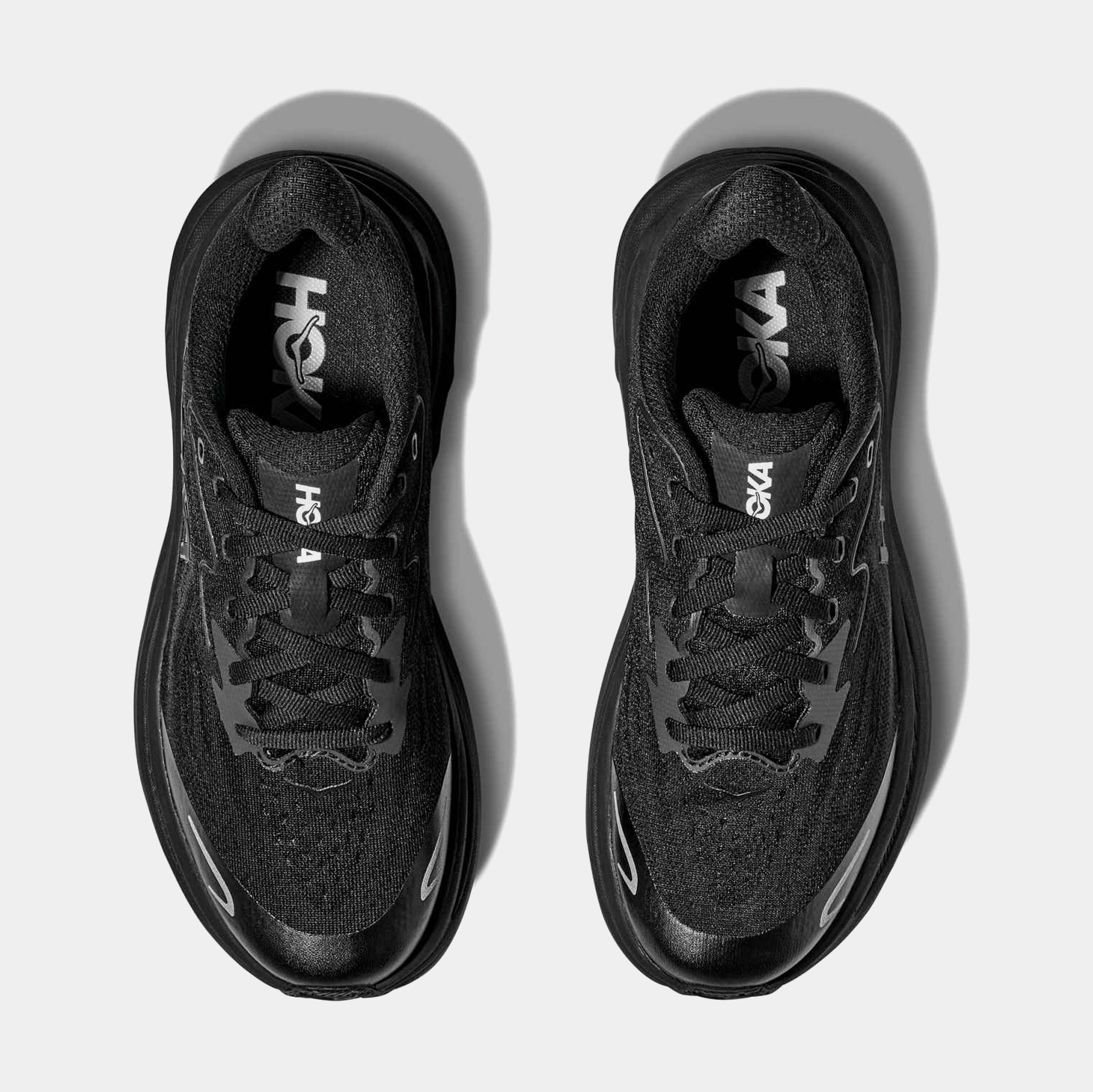 Clifton 10 Grade School Running Shoes (Black) - Image 2