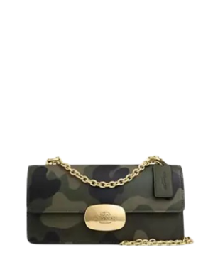 Coach Eliza Flap Crossbody Bag With Camo Print