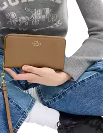 Coach Long Zip Around Wallet - Image 2