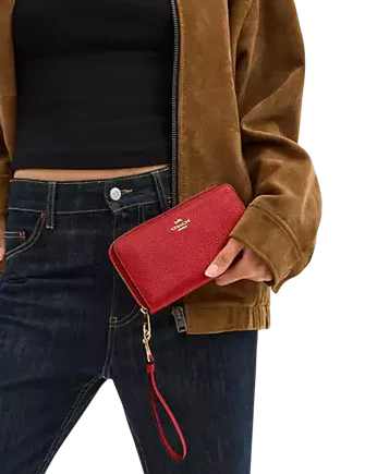 Coach Long Zip Around Wallet - Image 2