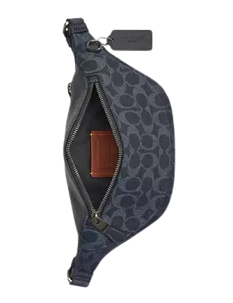 Coach Warren Mini Belt Bag In Blocked Signature Canvas - Image 2