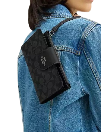 Coach Phone Wallet In Signature Canvas - Image 2