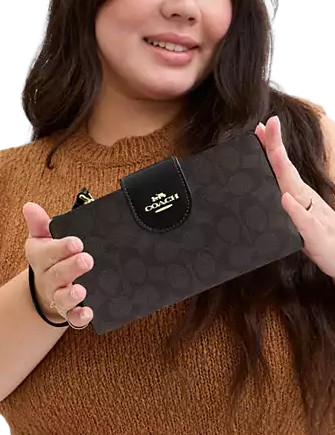 Coach Phone Wallet In Signature Canvas - Image 2